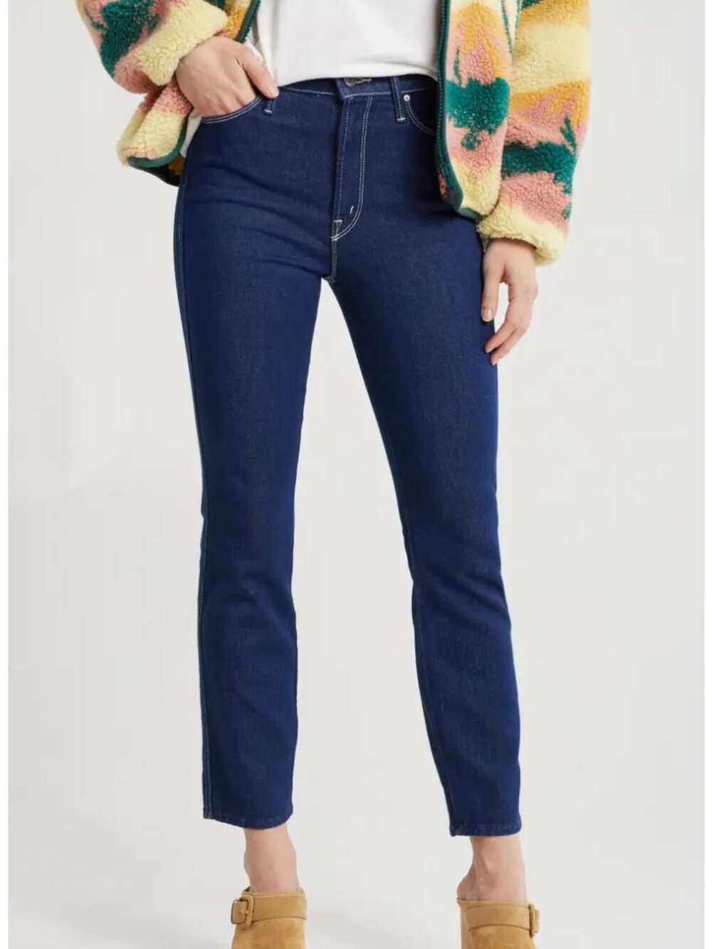 Mother The Double Dazzler Dark Wash Skinny Designer Jeans sz 25 NWT